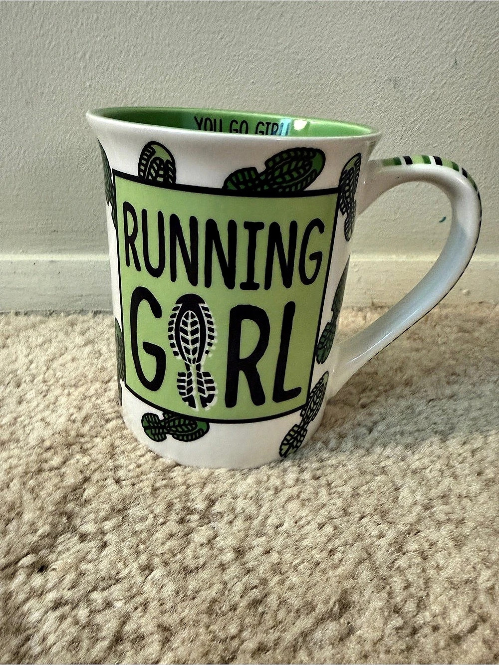 Our Name Is Mud Mug Lorrie Veasey Running Girl You Go Girl I Sparkle